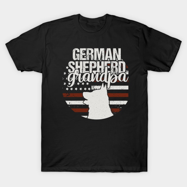 German Shepherd Grandpa T-Shirt by Tesszero